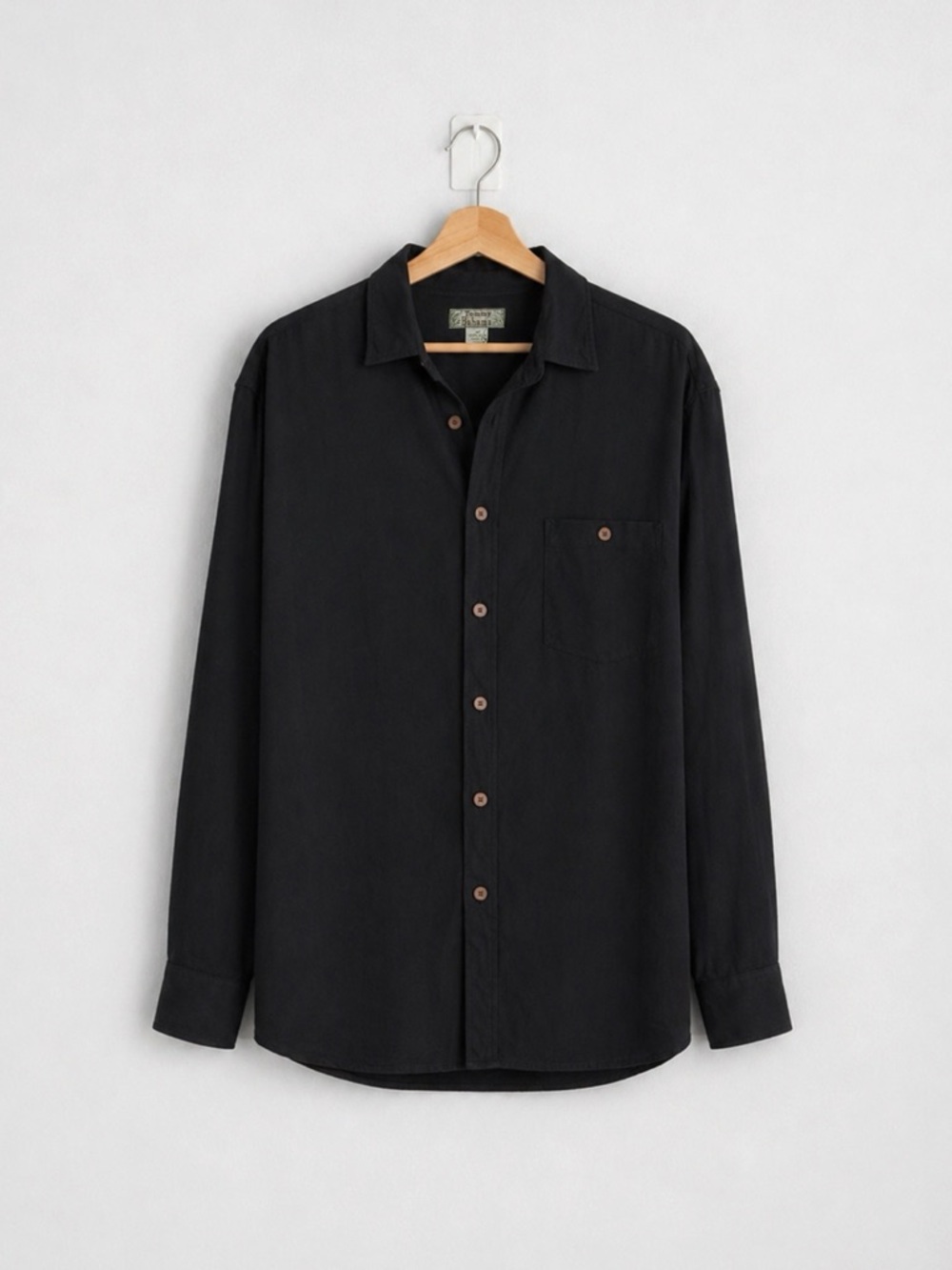 Vintage Tommy Bahama Black Silk Button Up